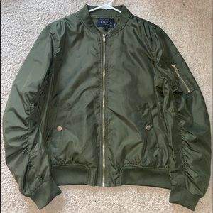 Lightweight Green Bomber Jacket